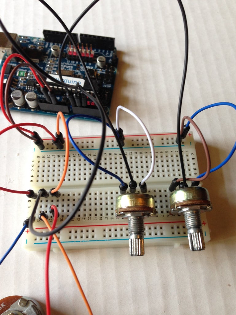 DIY Arduino Robotic Arm 7 Steps Circuit Diagram