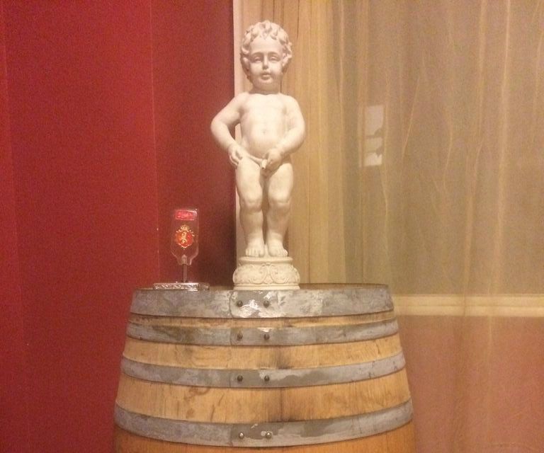 Wine Barrel Mannekin Pis Kegerator