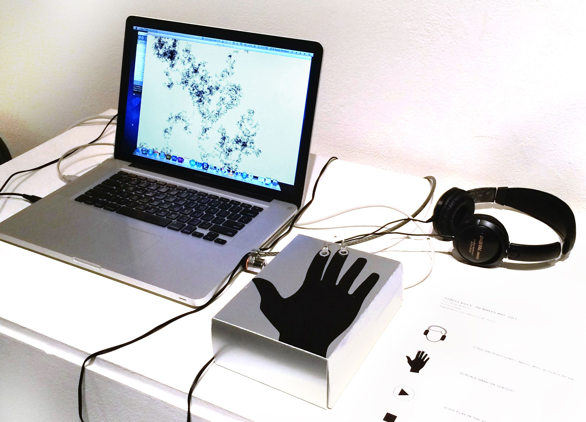 Stress Makes Art:  Galvanic Skin Response and Visual Generation