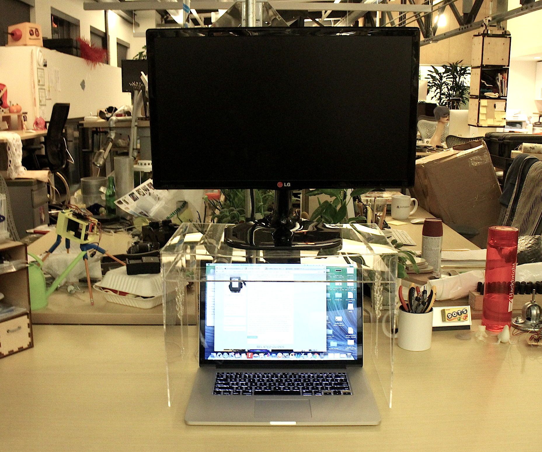Space-Saving Monitor Stand