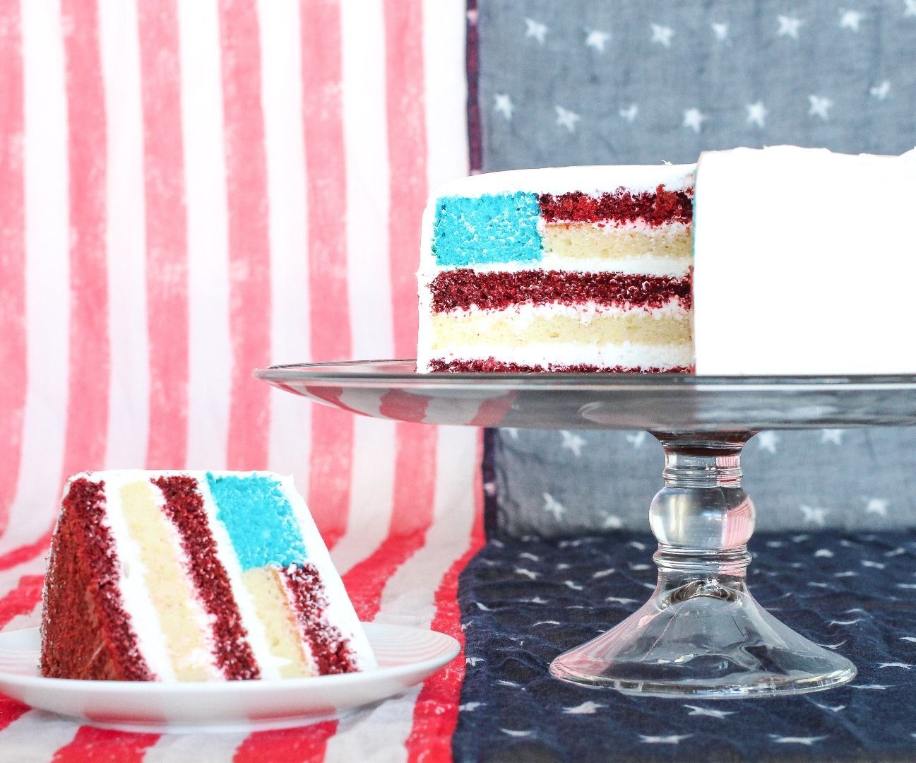 American Flag Cake