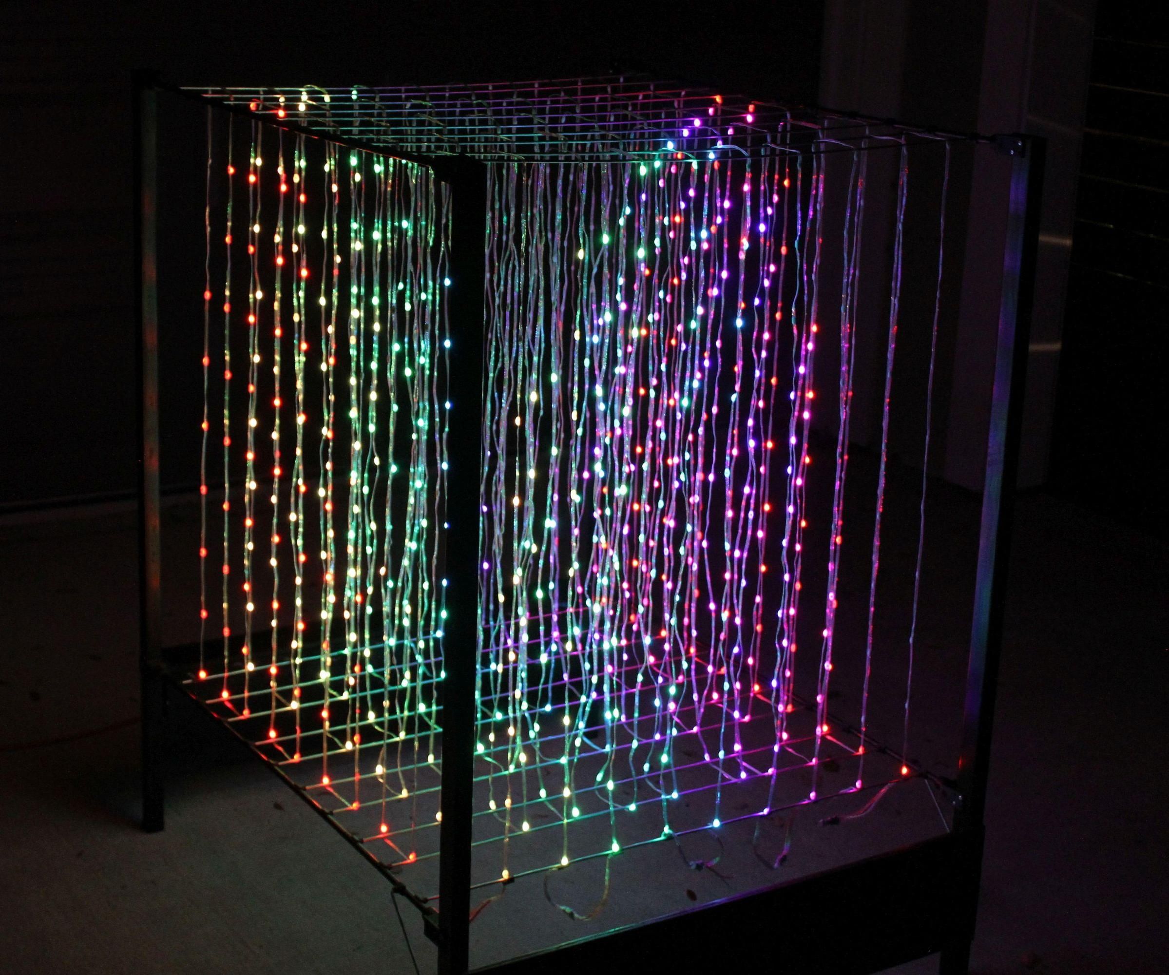 The Cryogenius 10 X 10 X 10 Color LED Cube