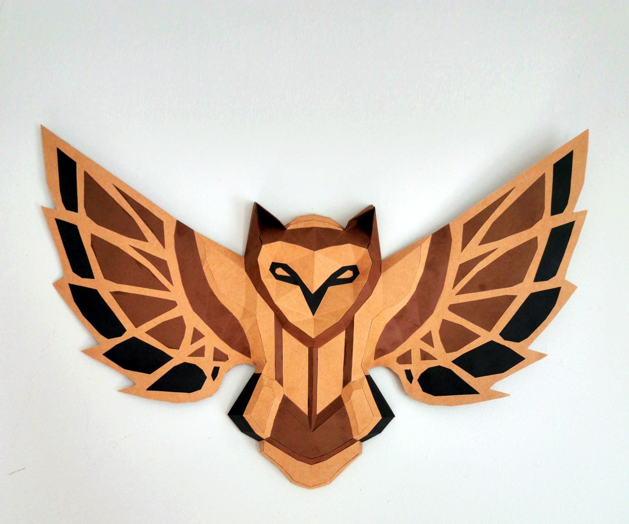 DIY Papercraft - Owl PDF Template