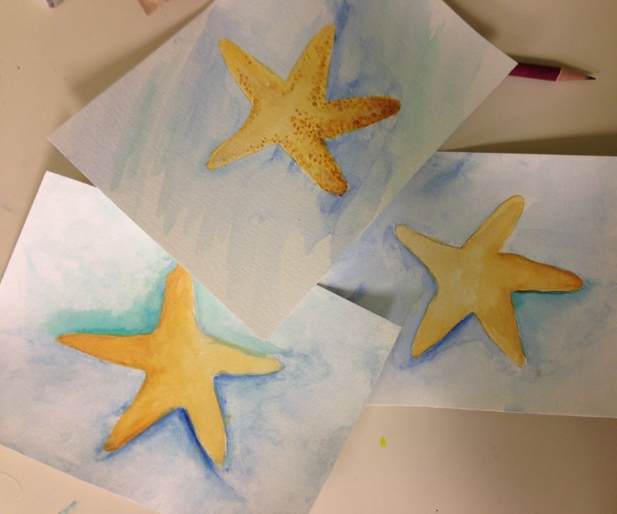 Watercolour Starfish