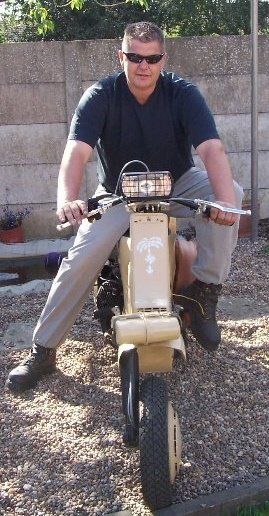 Vespa German Afrika Korps Replica from scratch. Giant Airfix