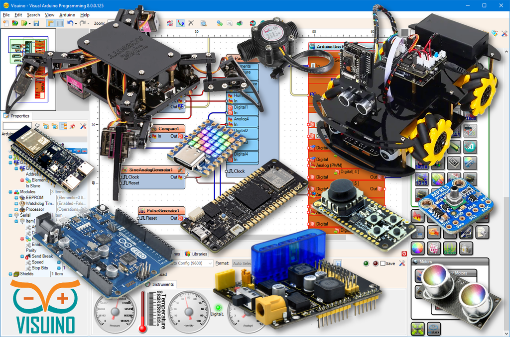 Arduino Sensor Bin Create an Automatic Trash Bin with Arduino & Visuino - DFRobot Maker ...