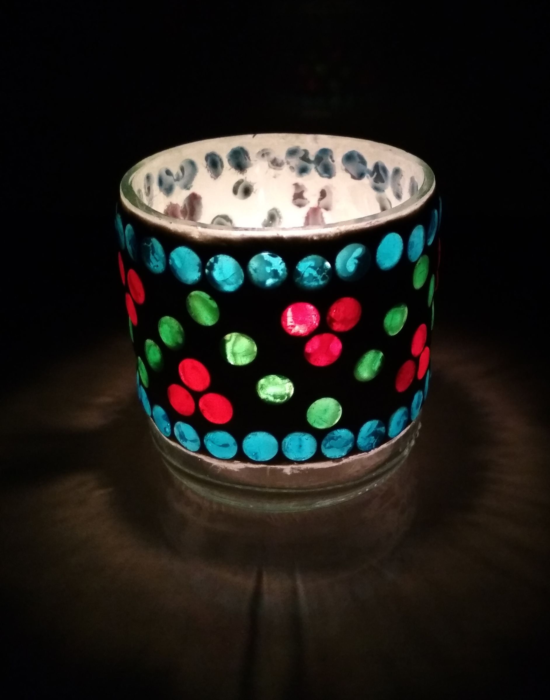 Mosaic Tea Light 4 Steps Instructables