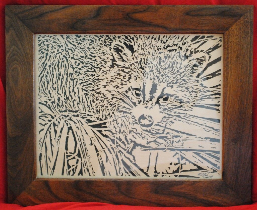Scroll Saw Raccoon