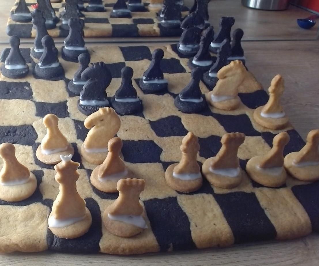Chess Game Cookie Style (vegan)