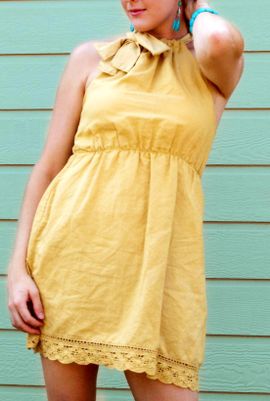 diy cut up dress DIY Halter Cut Out Dress/ Sewing Pattern Available