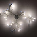 Ceiling Branch Lamp From PVC Pipe & 3D Prints