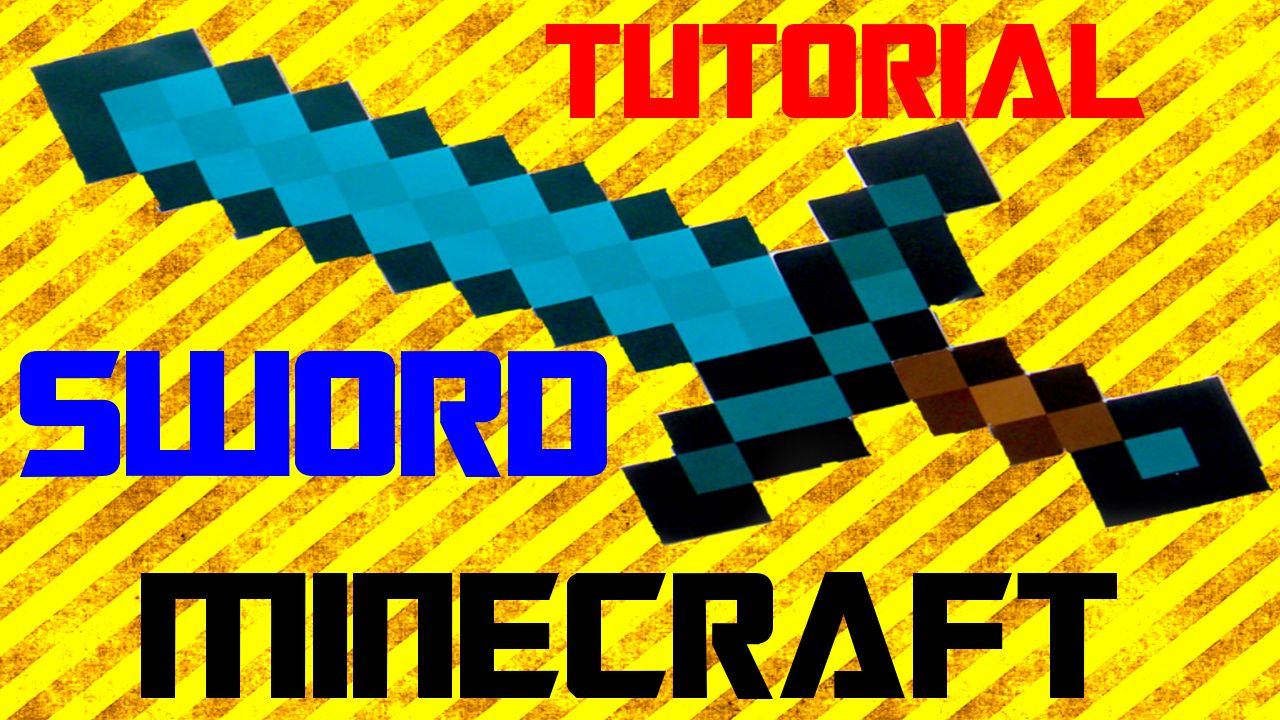 DIY | How to Make MINECRAFT Diamond Sword!