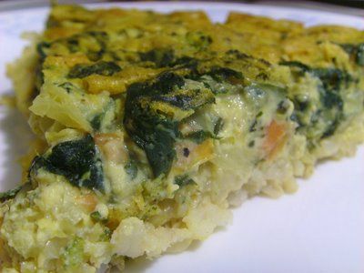 Vegan Spinach Quiche With Brown Basmati Crust