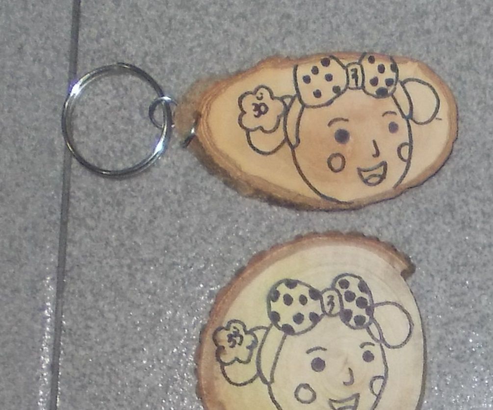 How to Make Miss La Sen Wooden Keychain.