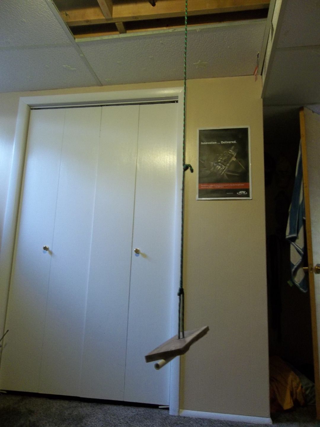 Hidden Rope Swing in Your Room 4 Steps Instructables