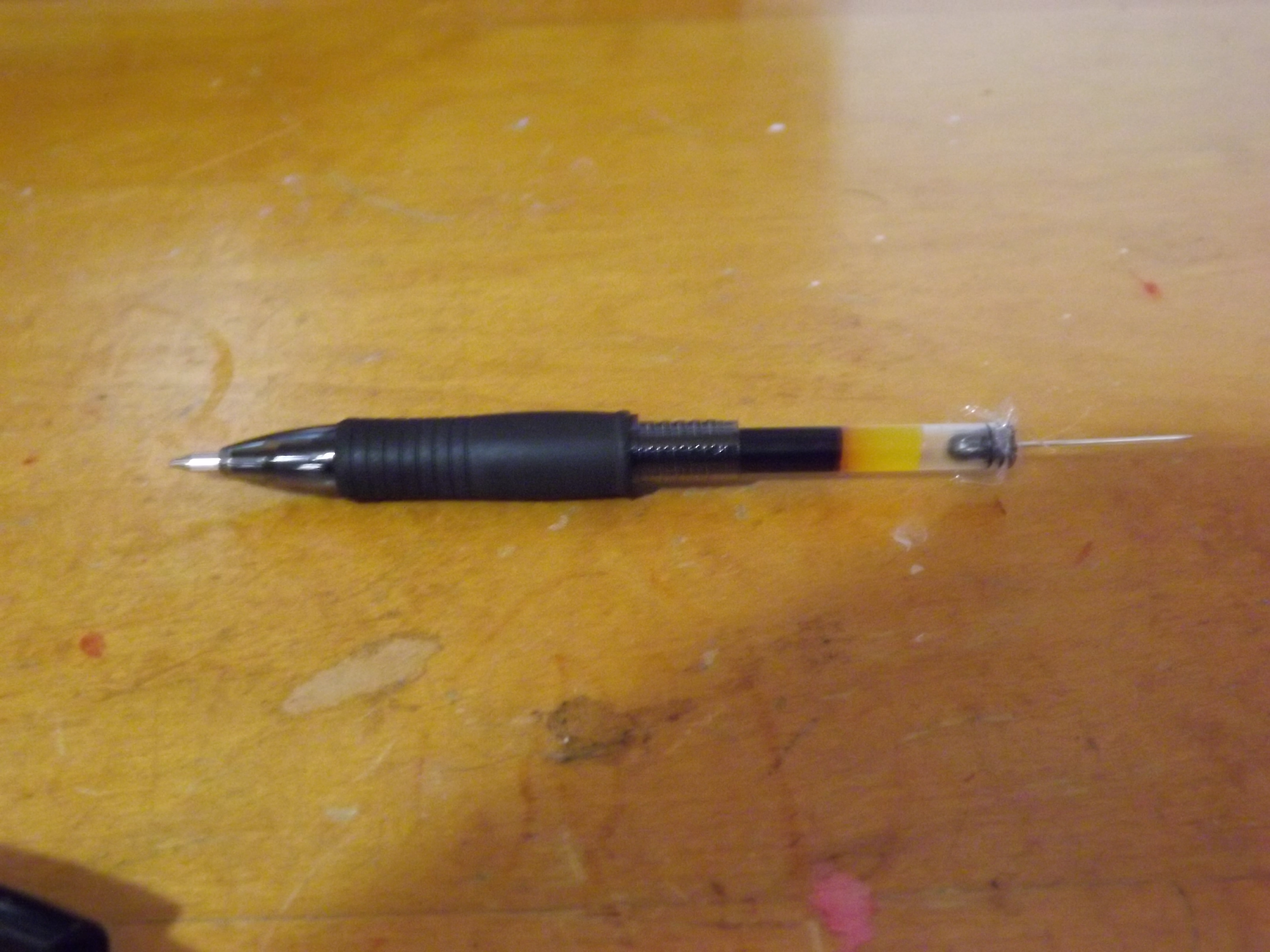 Pilot G2 Pen Gun With Needle (assembleable). 4 Steps Instructables