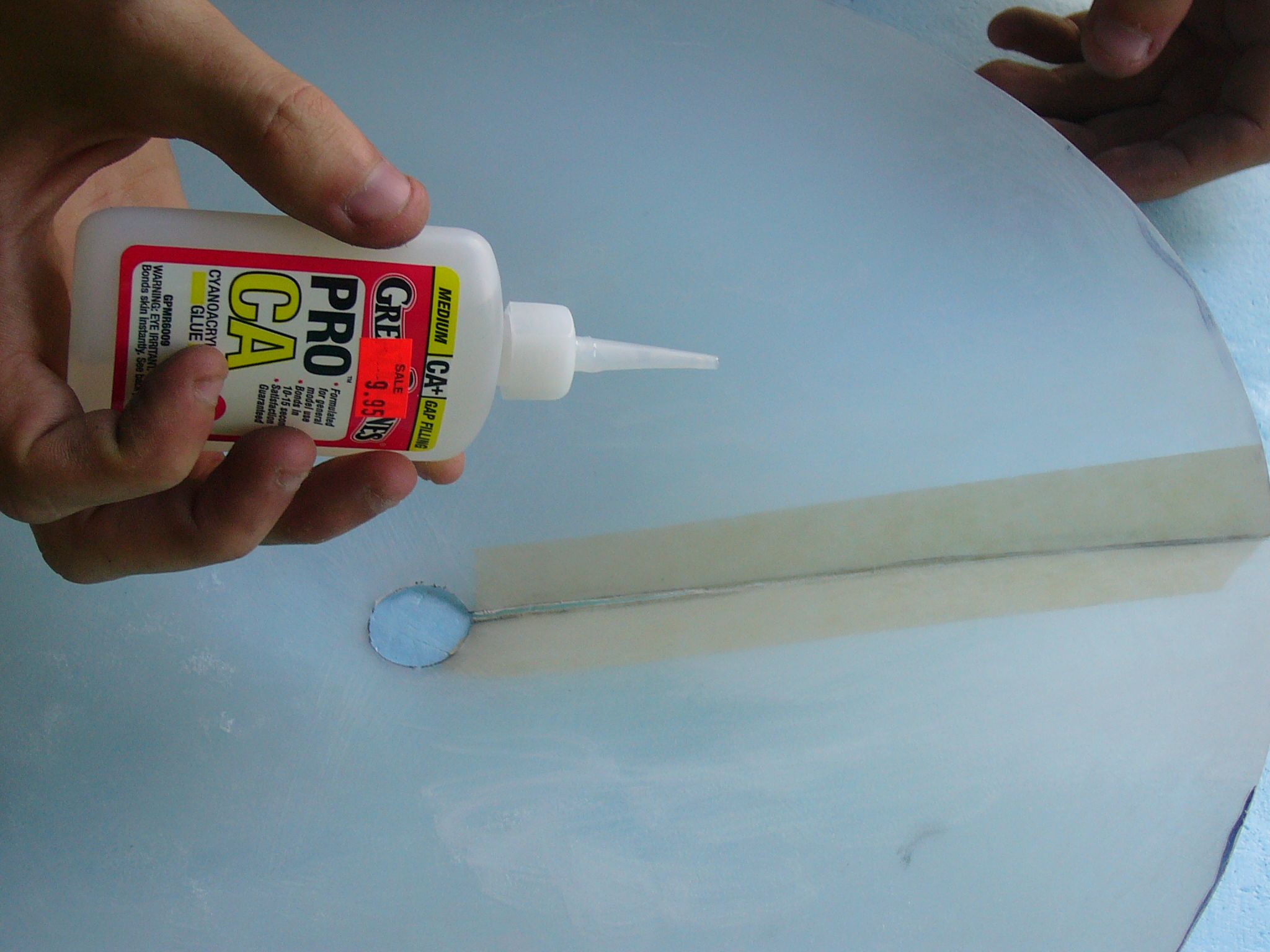 Using Cyanacrylic and Accelerator