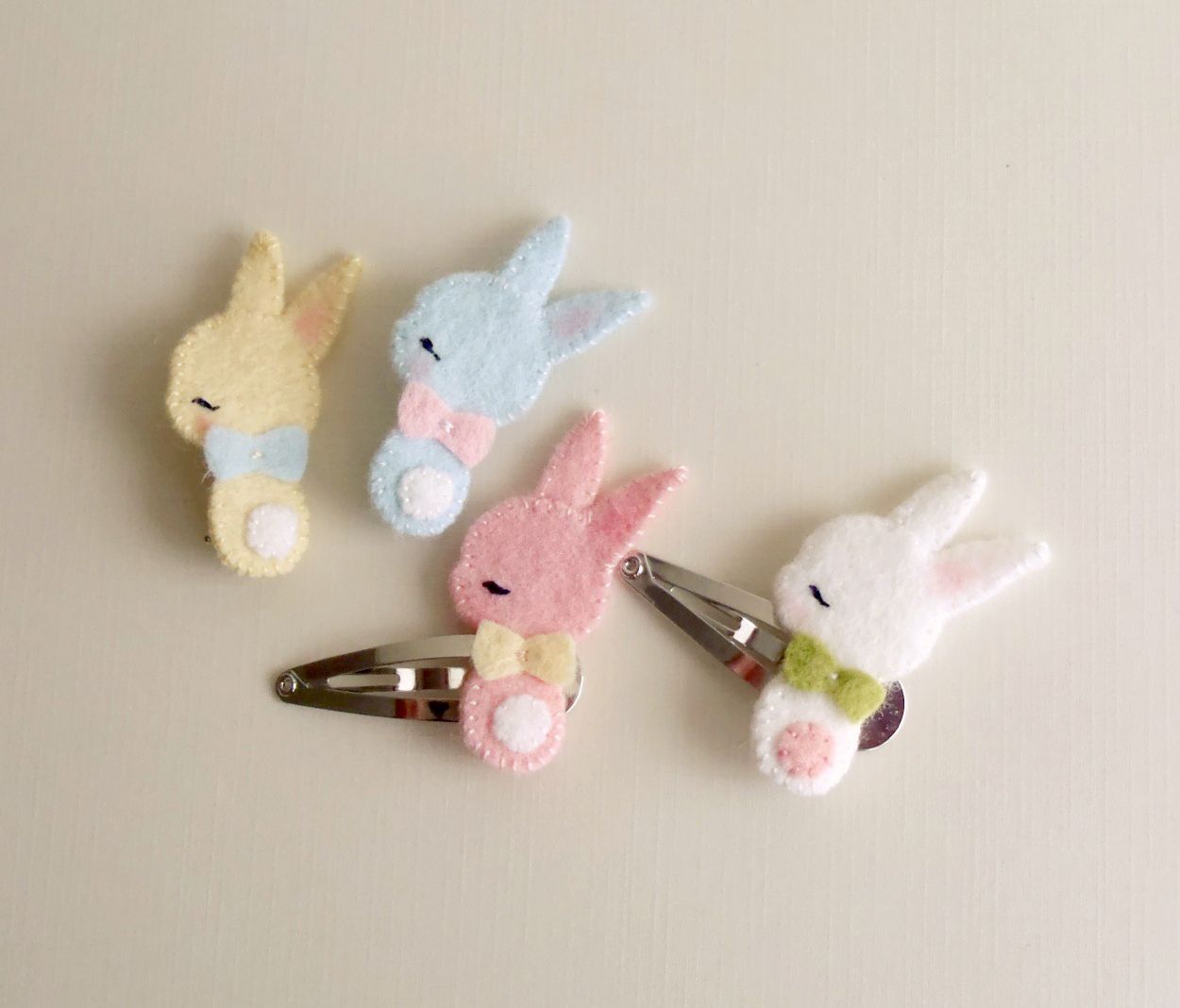 How to Make Baby Hair Accessories- Easter Bunny Hair Clips