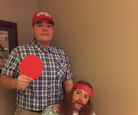 Forrest Gump and Lieutenant Dan