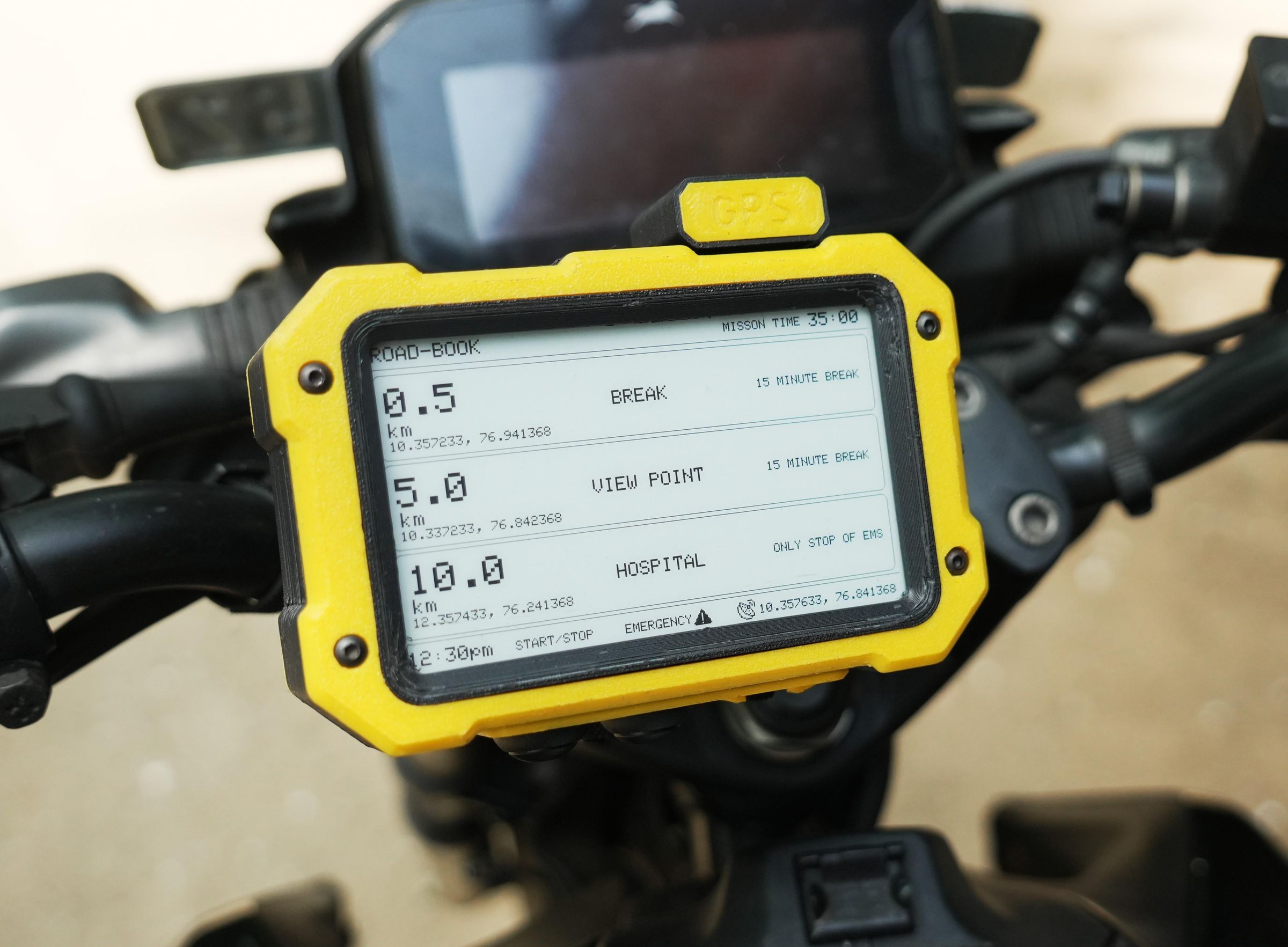 The RoadBook — Rally-Inspired GPS Device for Riders & Adventurers
