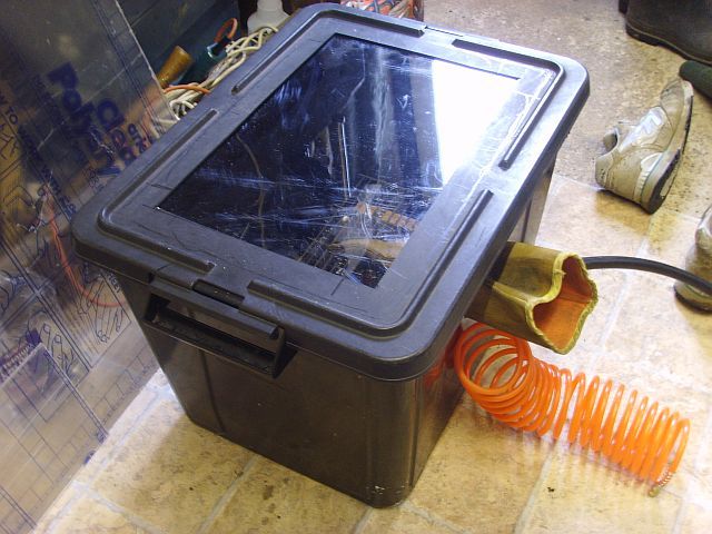 Homemade Shot/Grit Blasting Cabinet