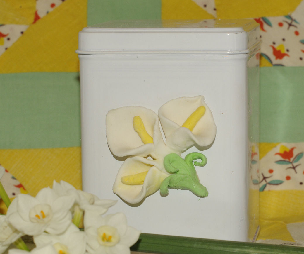 Calla Lily Tea Canister