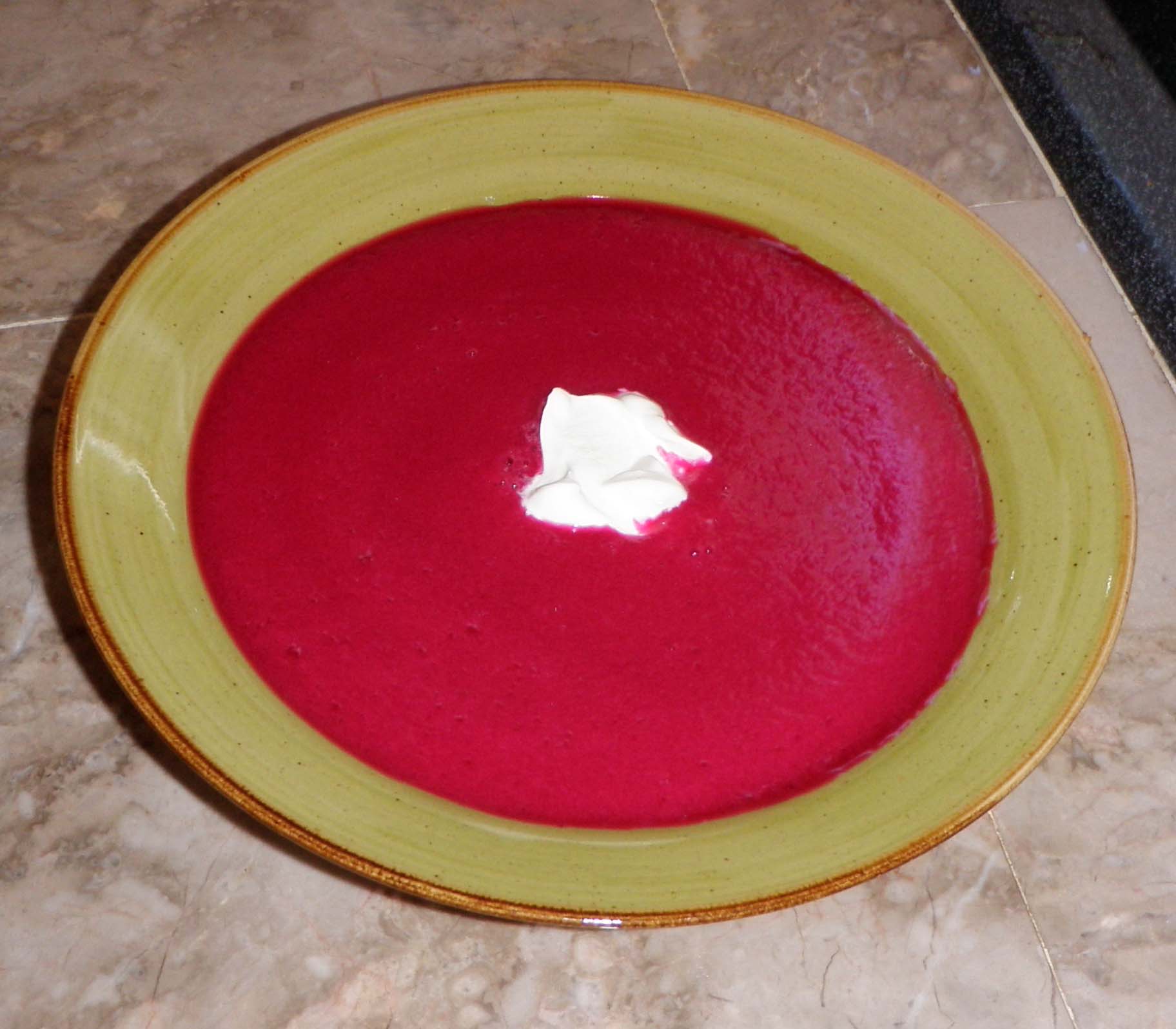 How to make cold Borscht.