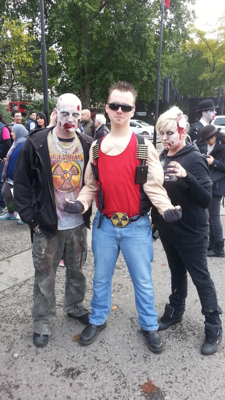 Duke Nukem Goes to London (the Zombie Walk 12/10/13)