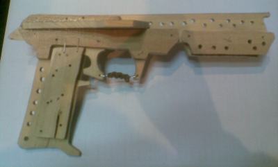 Wooden Rubber Band Gun : Jackal