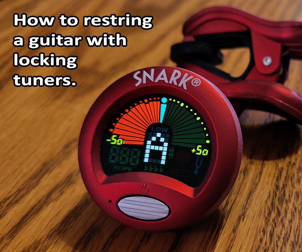 How to Restring a Guitar With Locking Tuners 11 Steps (with Pictures