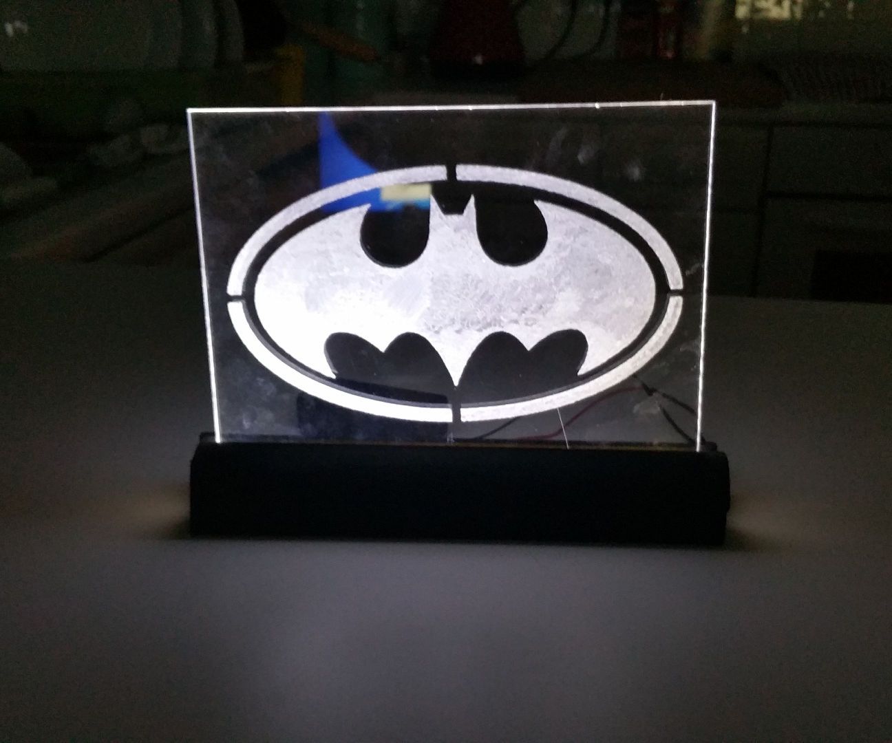 Batman Engraved Logo