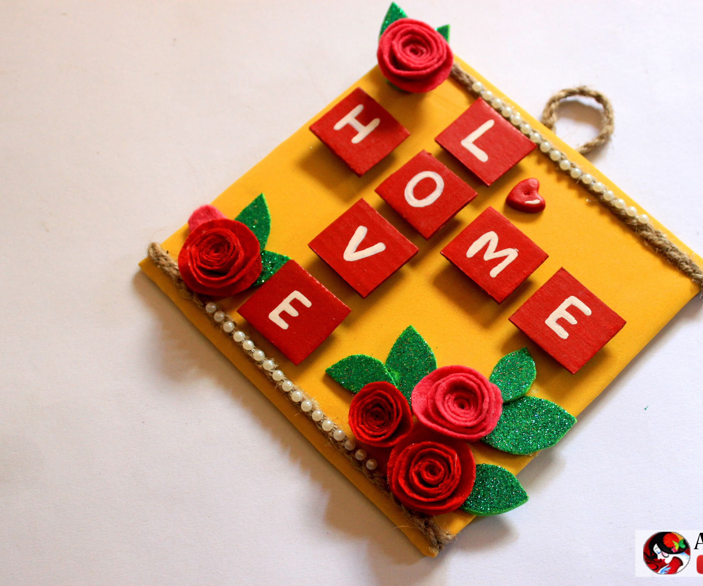 DIY Cardboard Wall Hanging Idea
