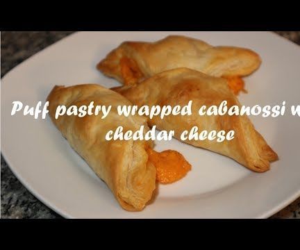  Puff Pastry Wrapped Cabanossi With Cheddar Cheese Recipe