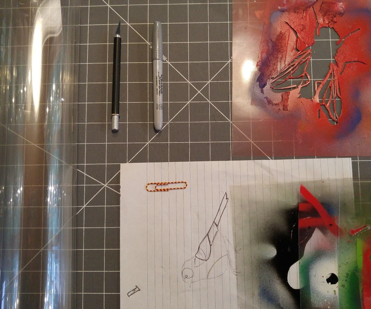 How to Make Great Stencils for Spray Paint 4 Steps Instructables