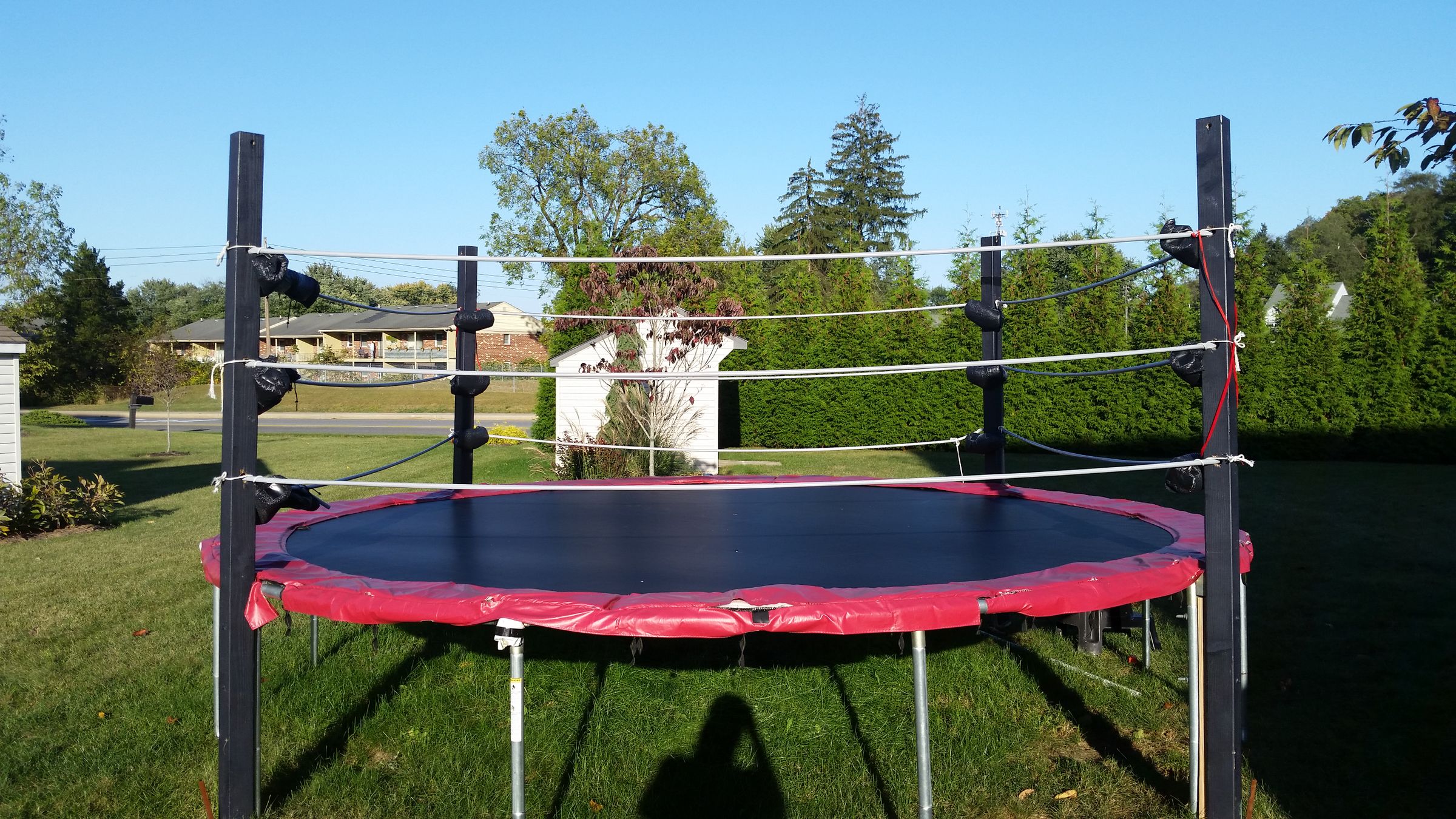 Trampoline Wrestling Ring