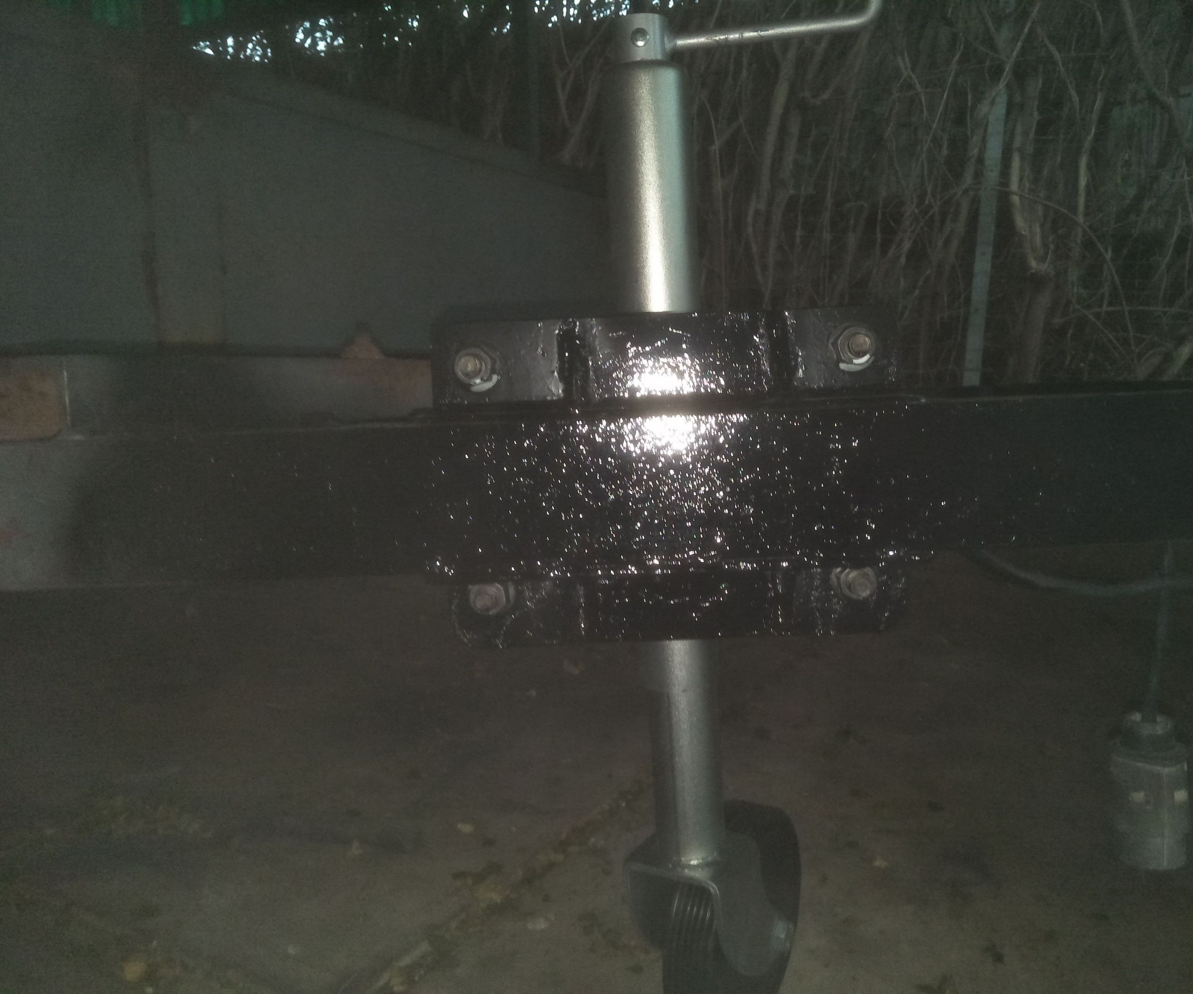 Trailer Swing-away Jockey Wheel Mounting Bracket.