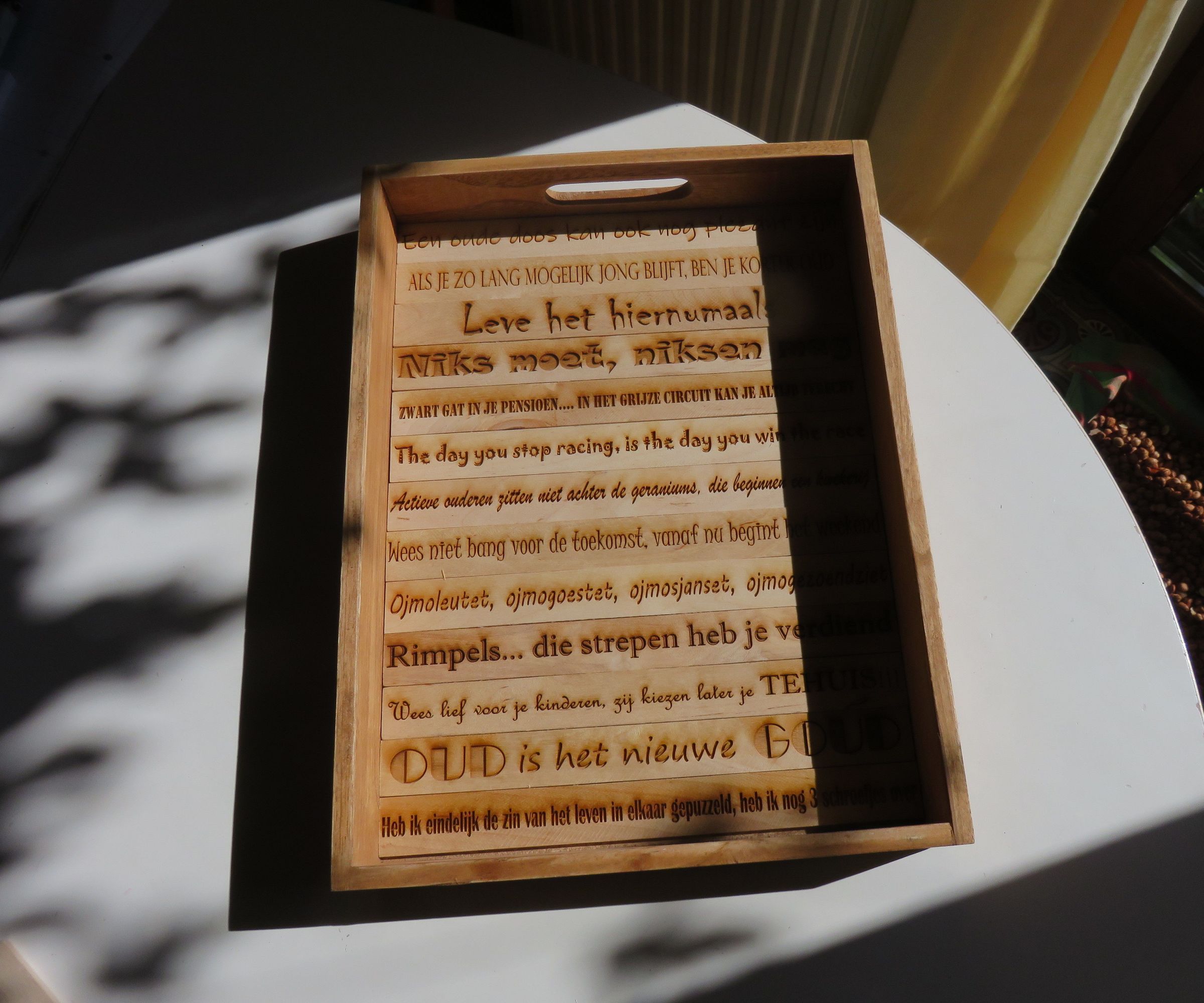 Dienblad Pensioen