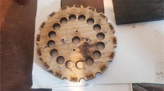 Making the Thumbwheel, Ratchet, Front and Back Panel.
