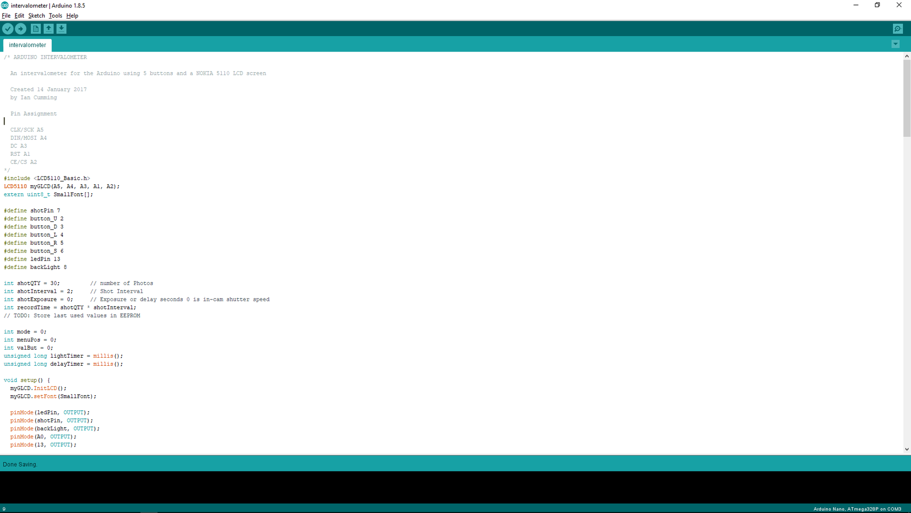 Arduino Intervalometer : 4 Steps (with Pictures) - Instructables