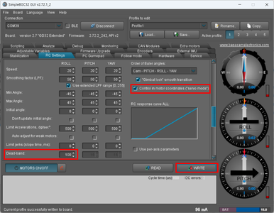 Speed Versus Angle Control Modes