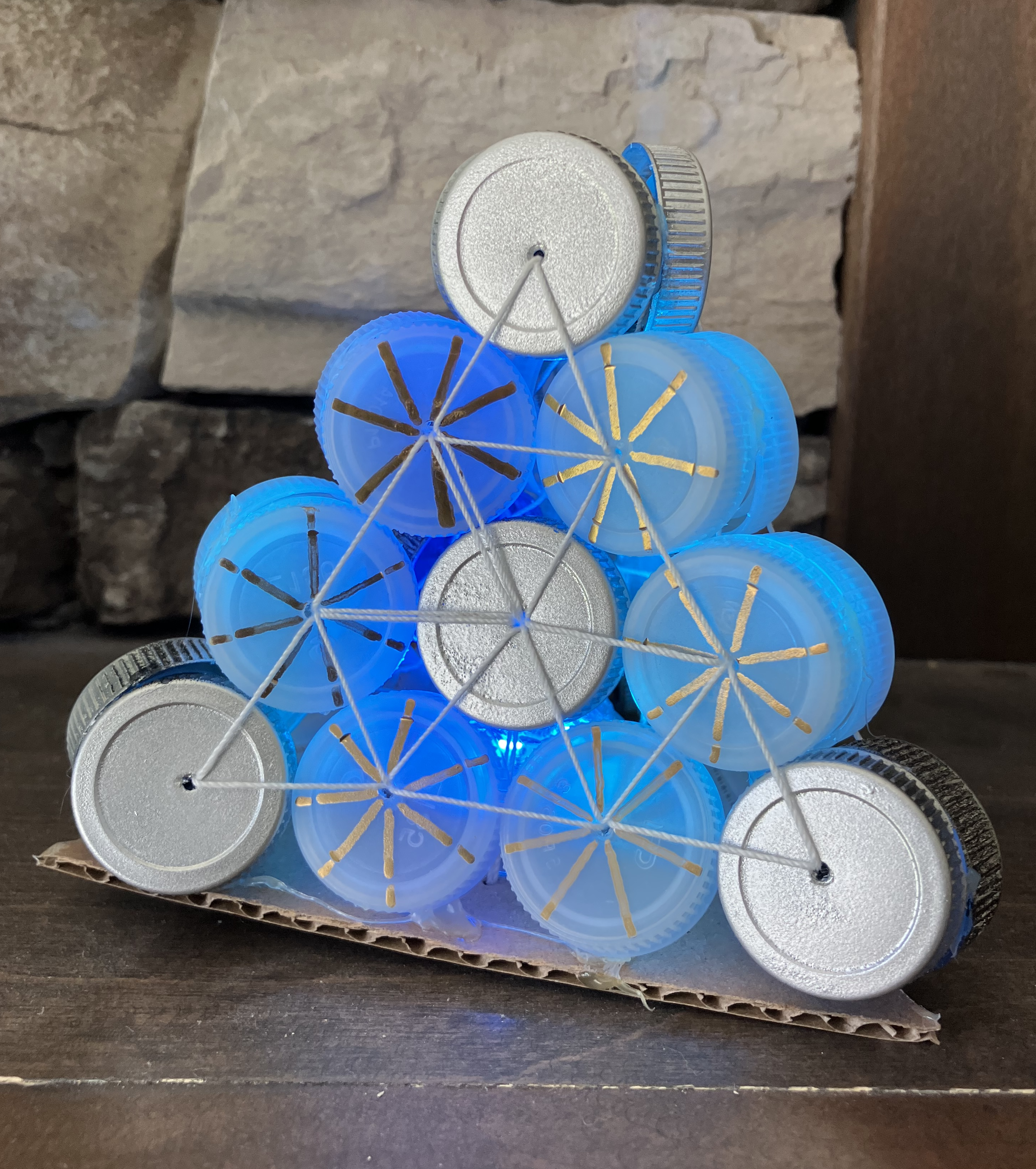 Plastic Bottle Cap Pyramid Lamp 9 Steps (with Pictures) Instructables