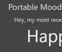 IoT - Portable Mood Reporter