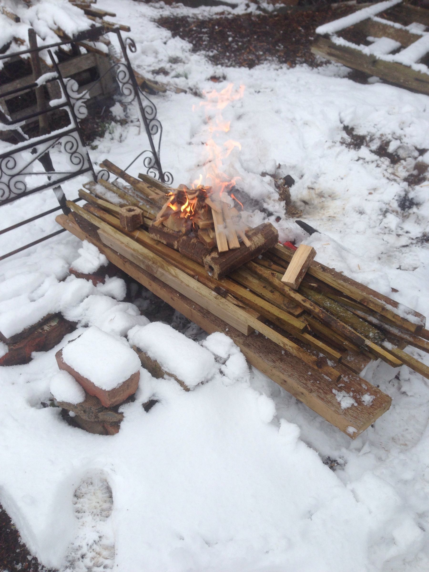 Upside Down Fire Winter Cooking 4 Steps (with Pictures) Instructables