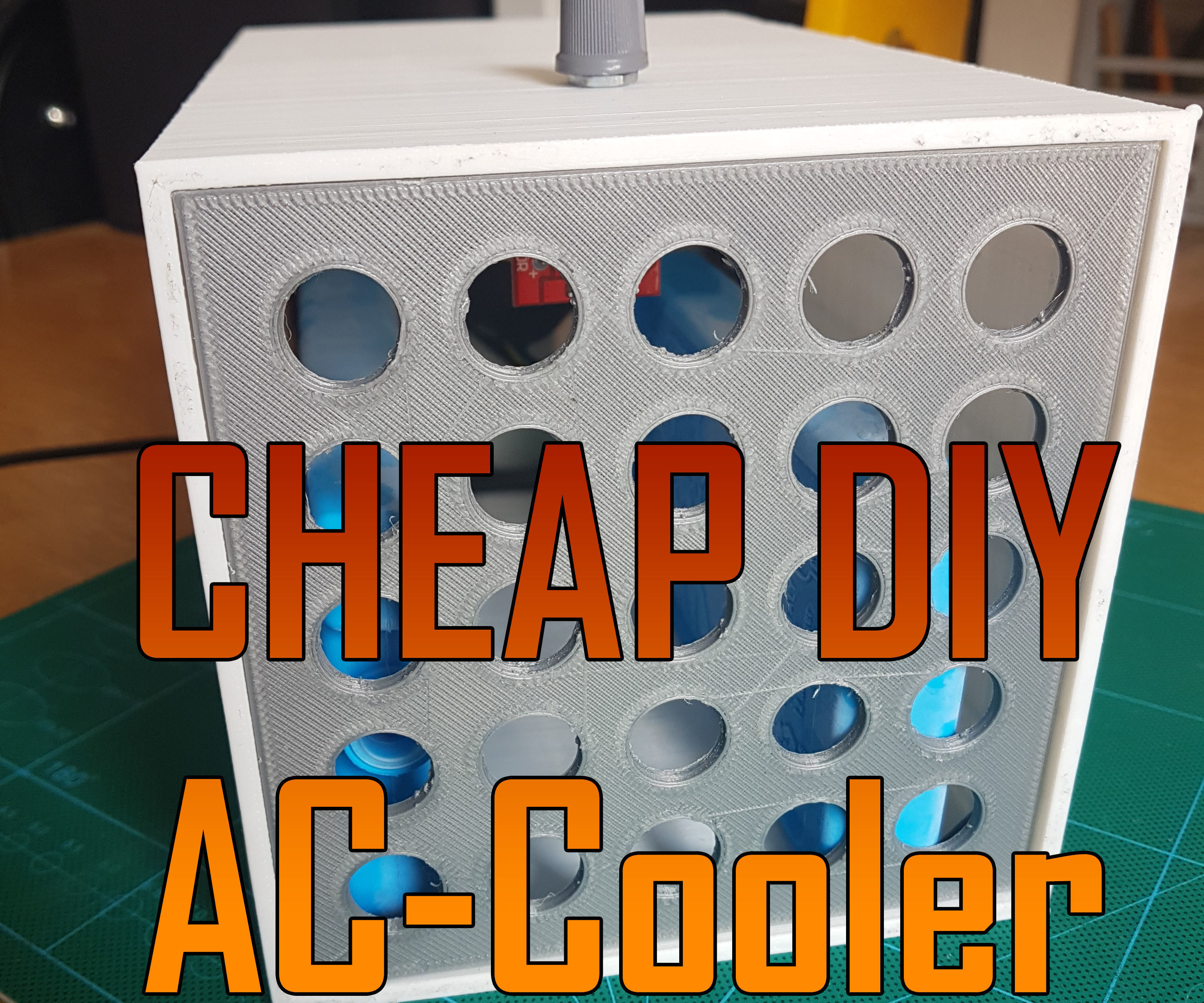 Cheap AC-cooler 3D-printed