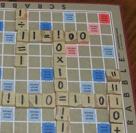 Binary Number Scrabble - the Game