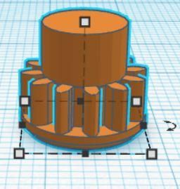 Designing Beyblade Gear in Tinkercad