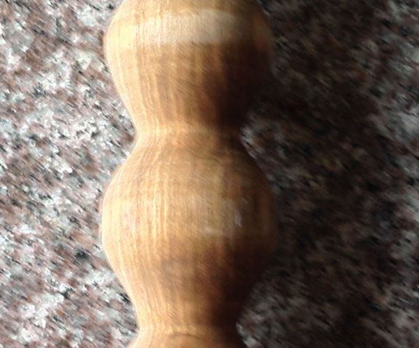 Beaded Form, Lasercut-turned Lamp Base