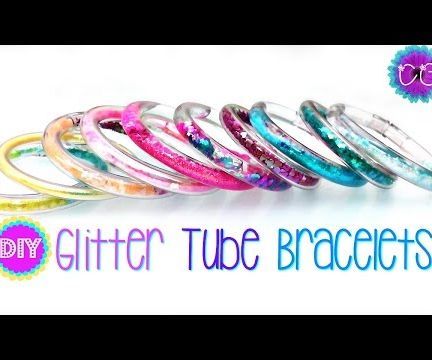 DIY GLITTER TUBE BRACELETS