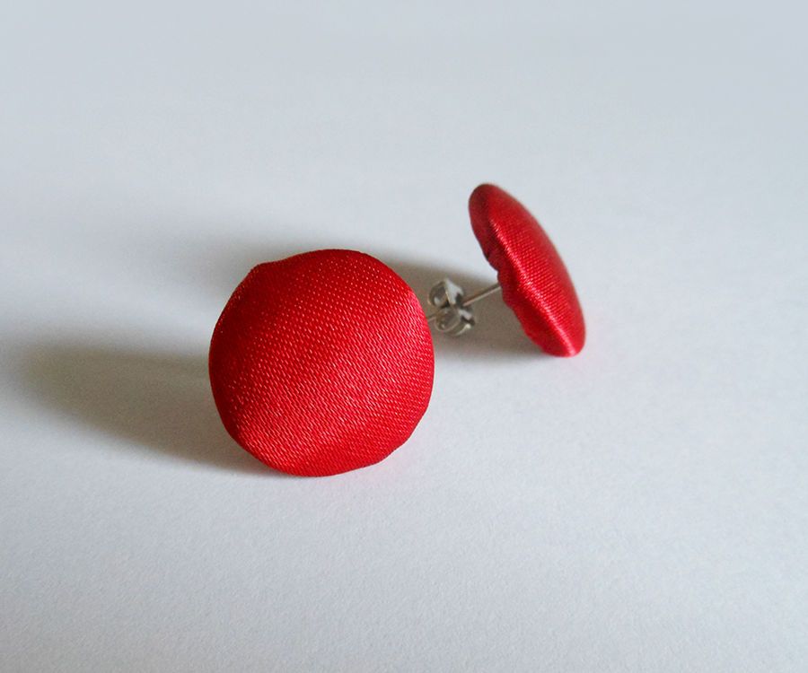 Upholstery Button Earstuds