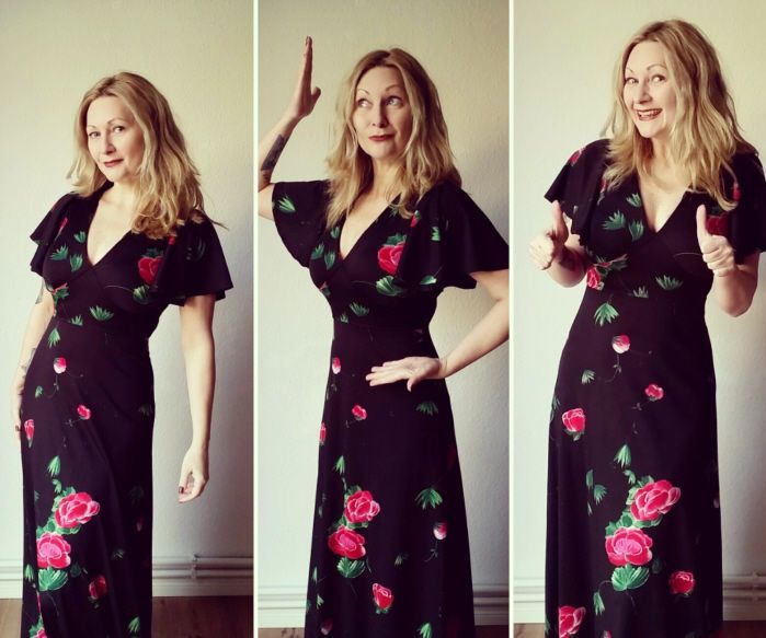My No Sew Vintage Peplum Dress Refashion